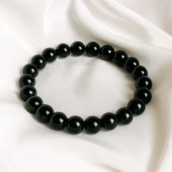 REIKI INFUSED BLACK OBSIDIAN BRACELET