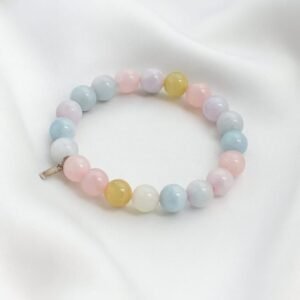 REIKI INFUSED MORGANITE  BRACELET