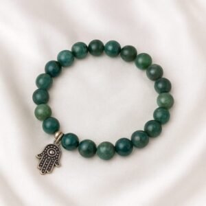 REIKI INFUSED MOSS AGATE BRACELET