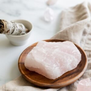 REIKI INFUSED ROSE QUARTZ RAW CRYSTAL